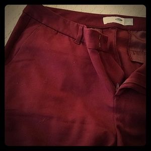 Old Navy burgundy dress pants